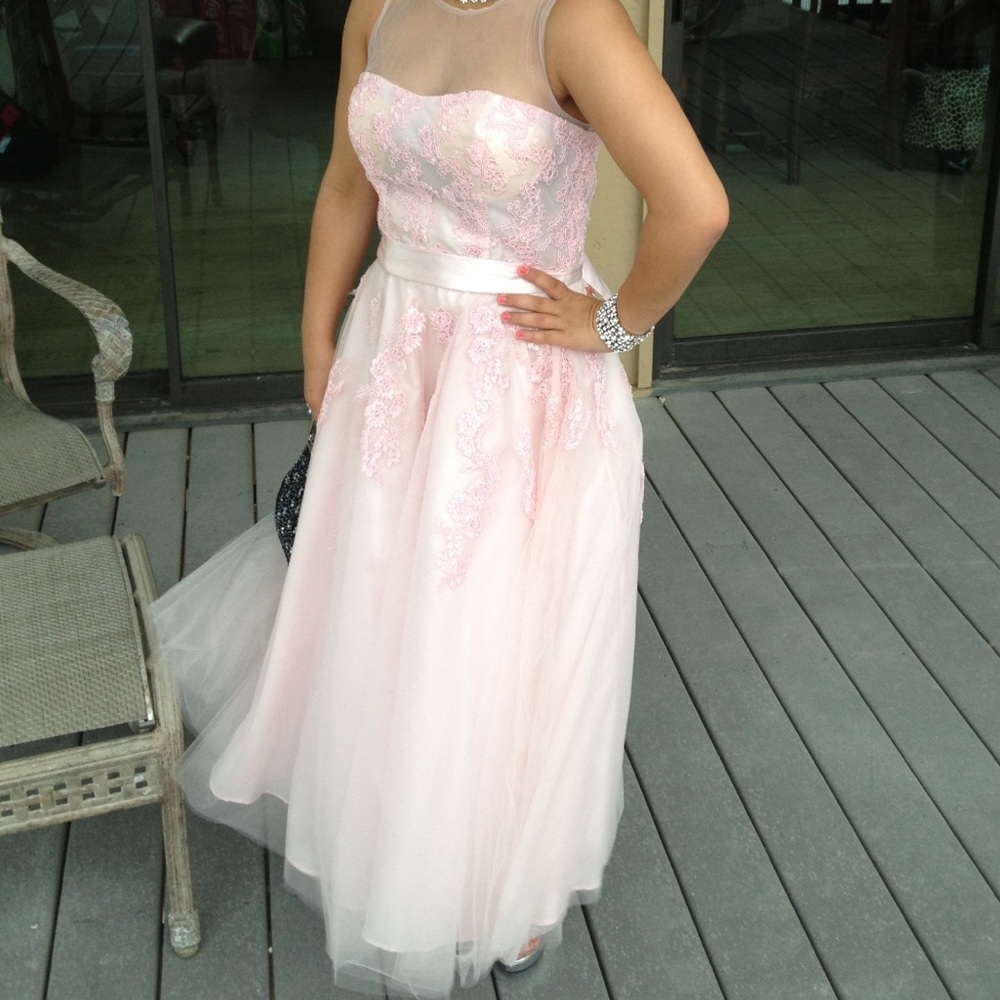 Pink prom dress
